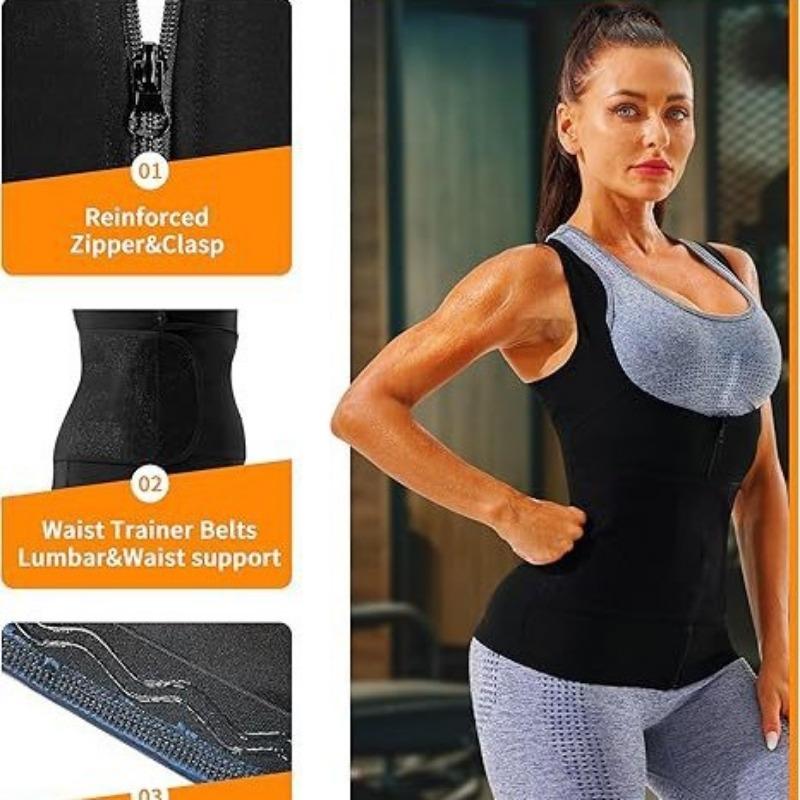 Women Sweat Waist Trainer Body Shaper Gym Fitness Yoga Slimming Vest