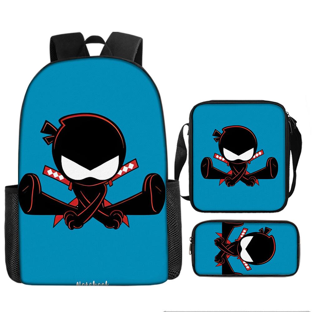 Backpack NINJA KIDZ Pencil Bag Shoulder Bag Backpack Large Capacity Travel Bag Best Gift for Boys and Girls
