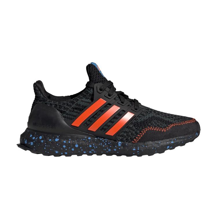 

adidas UltraBoost 5.0 DNA J Black Impact Orange Speckled Женские кроссовки Shadow-Green Core-Black HR1796