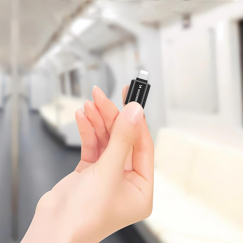 Adapter Przejściówka iPhone Lightning - USB-A OTG - Czarny