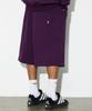 PHILIPPAKER Carpenter Bermuda Sweatshirt Cropped Pants Deep Purple