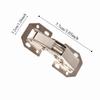 10Pcs Durable 3 Inch Hinge No Drilling Easy Install Bridge Hinge Bridge Type Door Hinge Home Repair