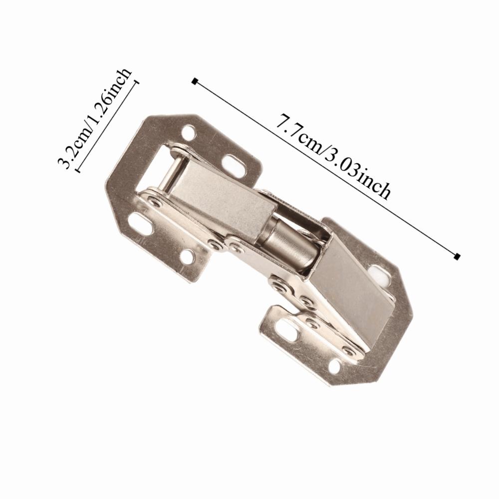 10Pcs Durable 3 Inch Hinge No Drilling Easy Install Bridge Hinge Bridge Type Door Hinge Home Repair