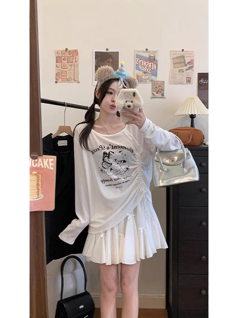 Chic Korean-Style Plus Size Women’s Two-Piece Suit Skirt Set XL