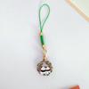 Cartoon Panda Bamboo Keychain Pendant - Cute School Bag Accessory and Creative Gift for Students