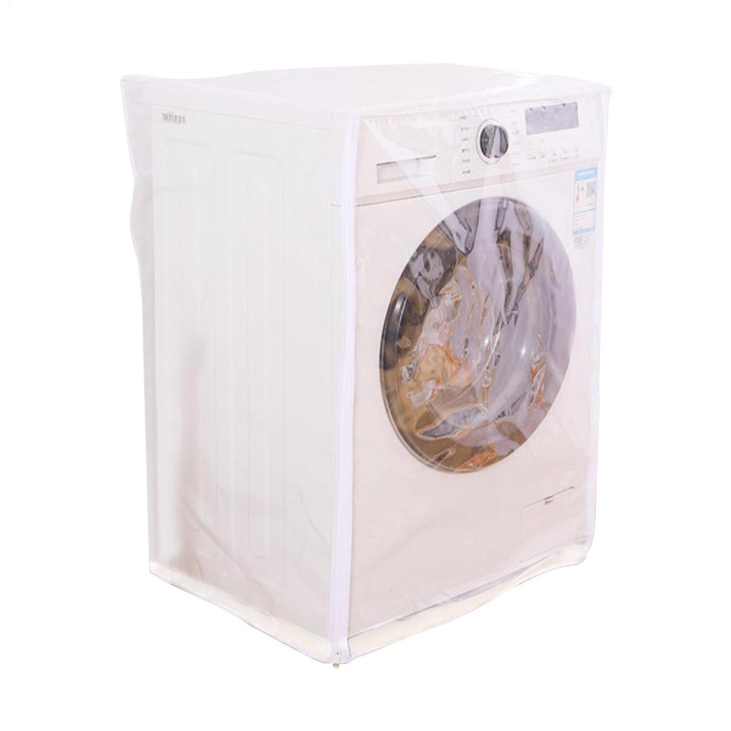 Washing Machine Dust Cover Fully Automatic Drum Washing Machine Cover PVC Transparent Washing Machine Cover Sunscreen Waterproof