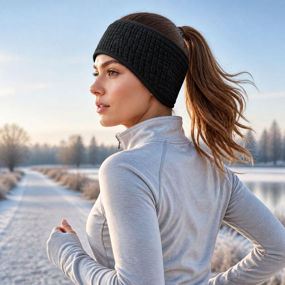 Thickened Ear Warmer Headband Polyester Sports Headband New Thermal Headband Running