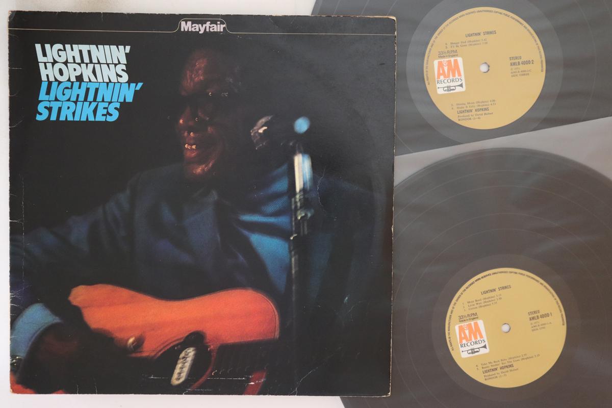 

LP Record LIGHTNIN HOPKINS - Lightnin Strikes AMLB4000 A&M 1971 UK Blues Used