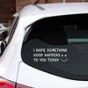 Cute Car Decal With Happy Face, I Hope Something Good Happens To You Today Stickers For Laptop Car Truck Van Motorcycle Vehicle