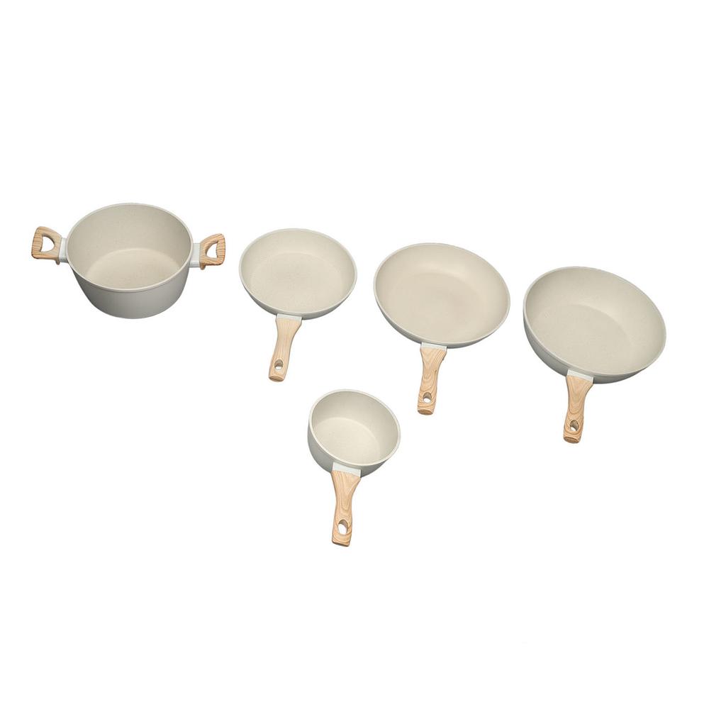 Pots and Pans Set Nonstick Granite Induction Kitchen Cookware Set for Cooking Frying Boiling