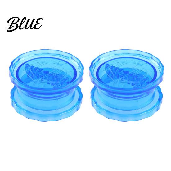 Handheld Garlic Grinder Press Transparent Manual Grinder 2pcs синий