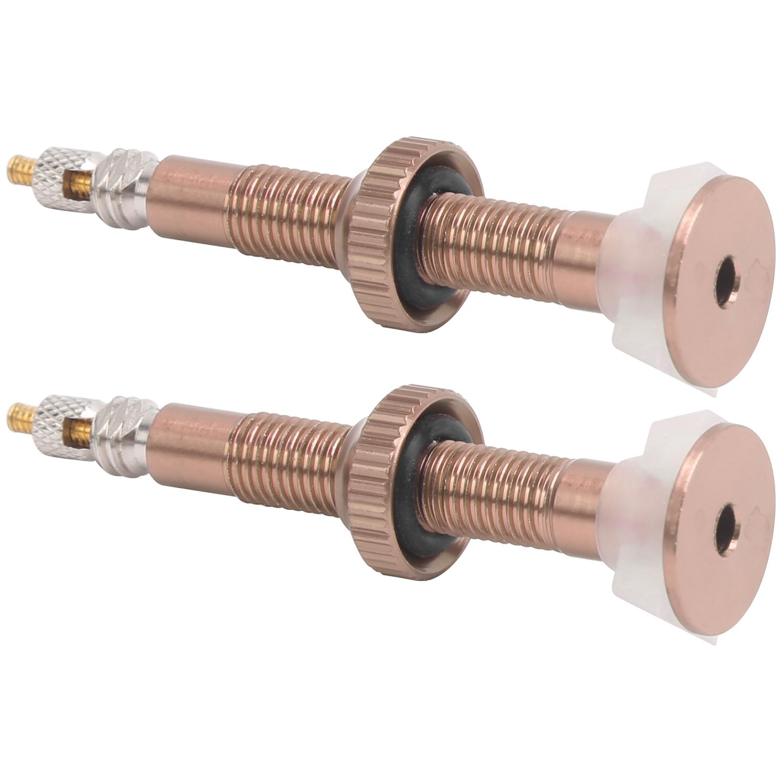 

1 пара 52 мм велосипедных удлиненных воздушных клапанов бескамерный клапан Presta сердечник ниппель для горного велосипеда(Кафе )