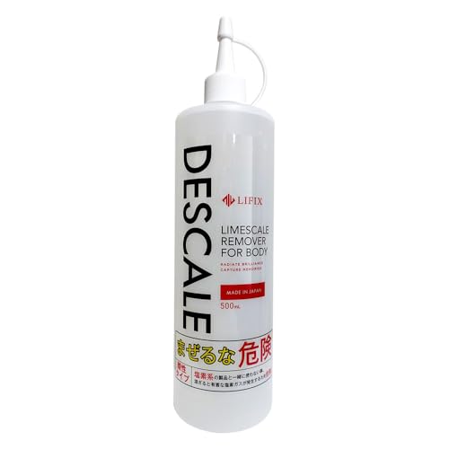 

LIFIX DESCALE Powerful Acidic Cleaner, 500ml, Descaler, Surfactant-Free & Formulated with Organic Acids, Instantly Removes Stubborn Water Stains, Effe