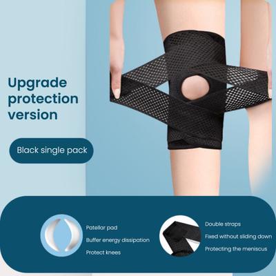 1 Stk. Sport-Knieschoner für Damen Herren Verstellbare Kompressions-Knieorthese zur Unterstützung der Kniescheibensehne bei Arthritis-Schmerzen Meniskusriss Verletzungsrehabilitation Laufen