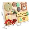 Multifunctional Montessori Busy Board Wooden Logic Thinking Toy For Toddlers