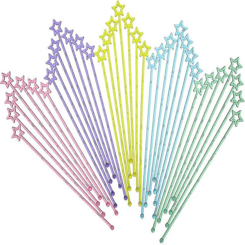 30 Pack Bartending Sticks Cocktail Mixer Plastic Sticks Disposable Plastic