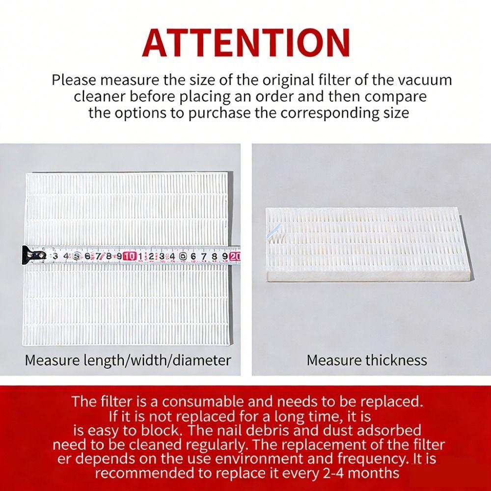 Reusable Nail Vacuum Cleaner Filter Multi-size Manicure Screen Plate  Beauty Equipment