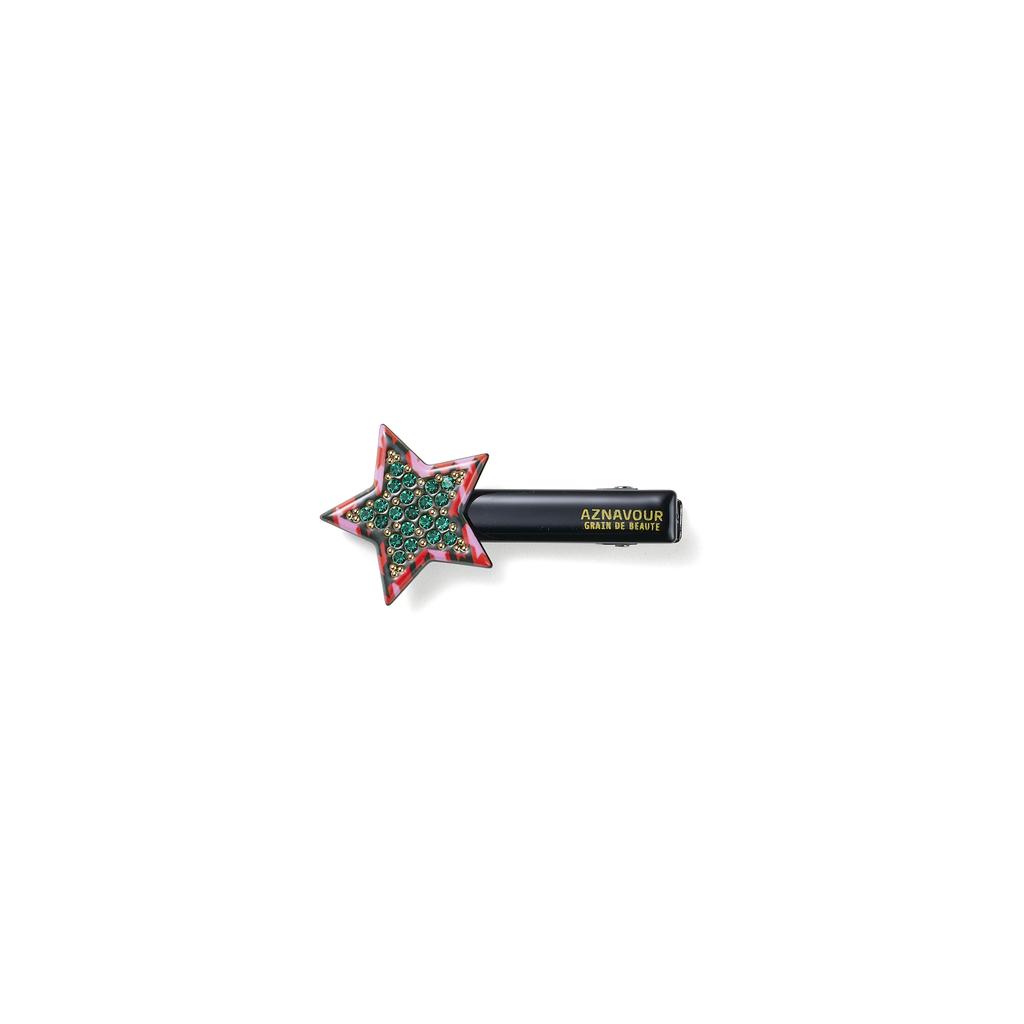 Aznavour Houndstooth Star Clip
