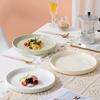Creative Nordic Style Ceramic Plate Hotel Restaurant Home Western Food Plate Steak Plate Pasta Plate Pizza Plate Salad Plate
