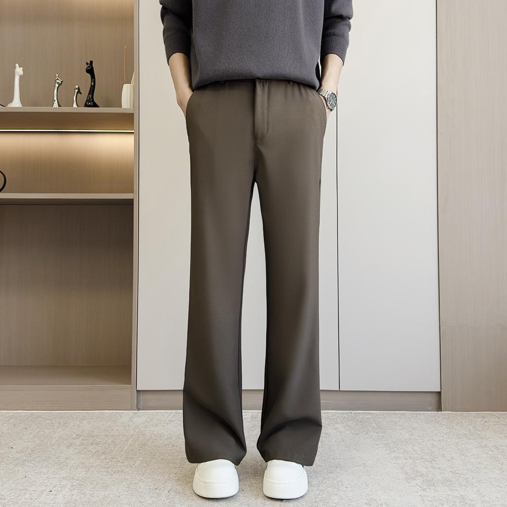 

Unisex Retro Street Micro-Flare Casual Trousers - Trendy, Versatile, High-End Feel 3XL коричневий
