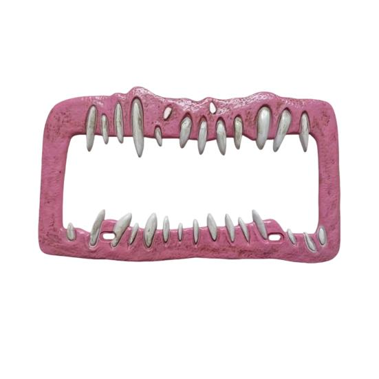 Halloween Horror License Plate Frame Universal Fit Simple Installation Weather-Proof