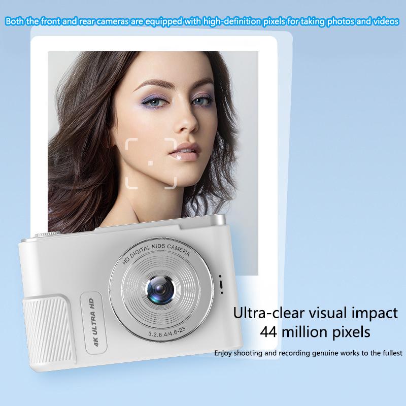 1 Set 44Mp Hd Mini 2.4Inches Photo Camera 4K Digital Cameras 8X Quick Zoom Video Supports Game Functions And Thermal Camera