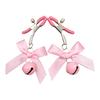 1Pair Breast Clamp Stylish Enjoyment Metal Nipple Screw Clip with Bell for Adult Men and Women