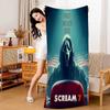 Scream Horror Movie Anime Beach Towel Colorful Bath Towels for Quick Dry Custom Sand Free Beach Yoga Spa Gym Pool