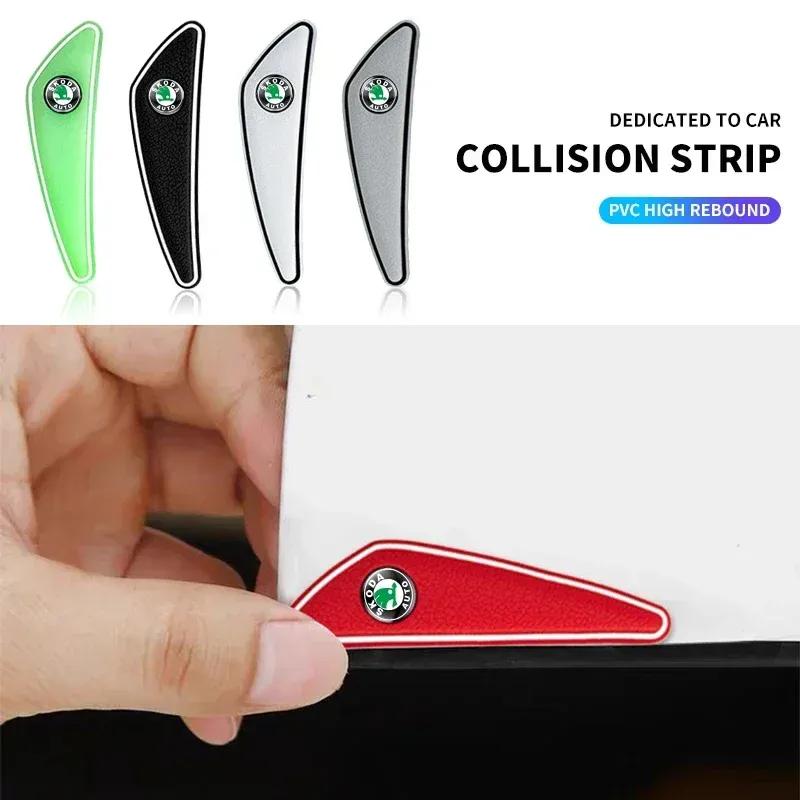 4 ks Silikonový Kryt Rohu Dveří Auta Nárazník Kolize Ochrana Proti Poškrábání Pro skoda octavia a5 a4 mk1 fabia superb rapid mk3