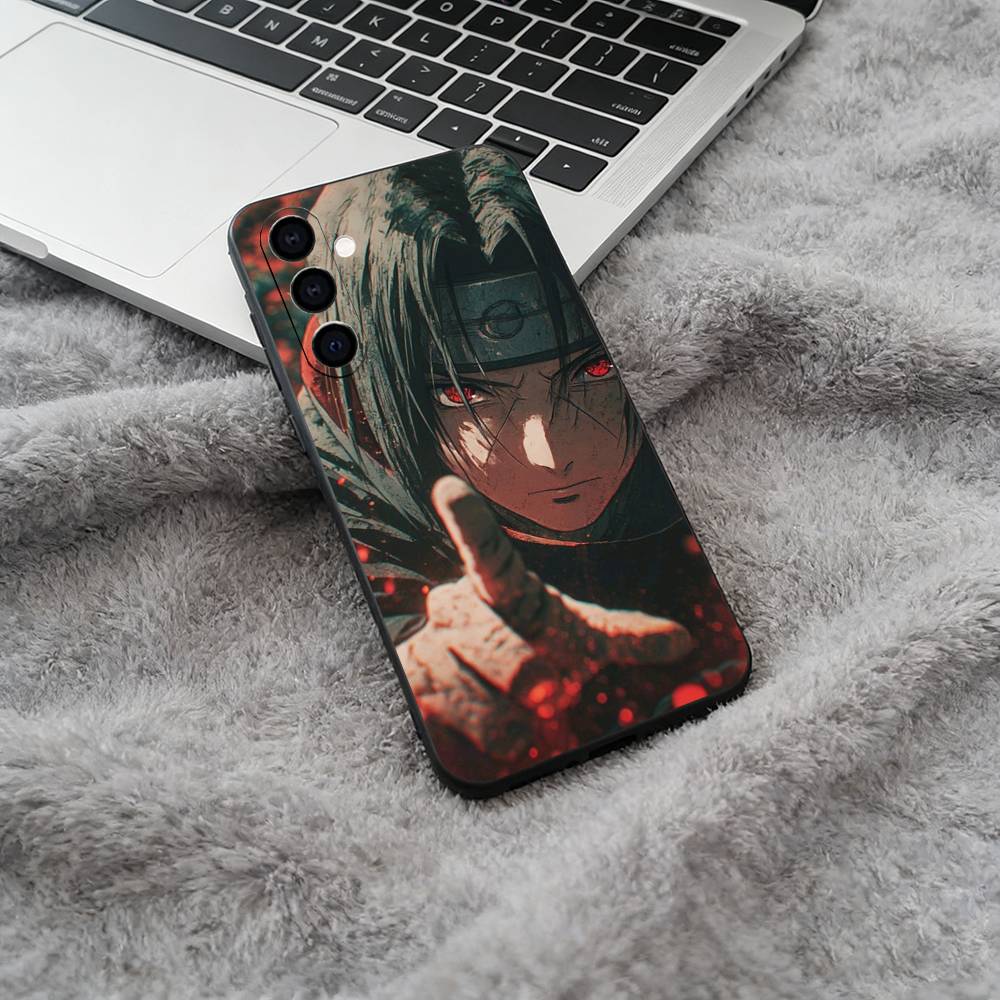 Hot anime-N-Naruto-Hokage Soft Silicone phone Case for Samsung Galaxy A73/A71/A72/A70/A53/A52/A51 - Black