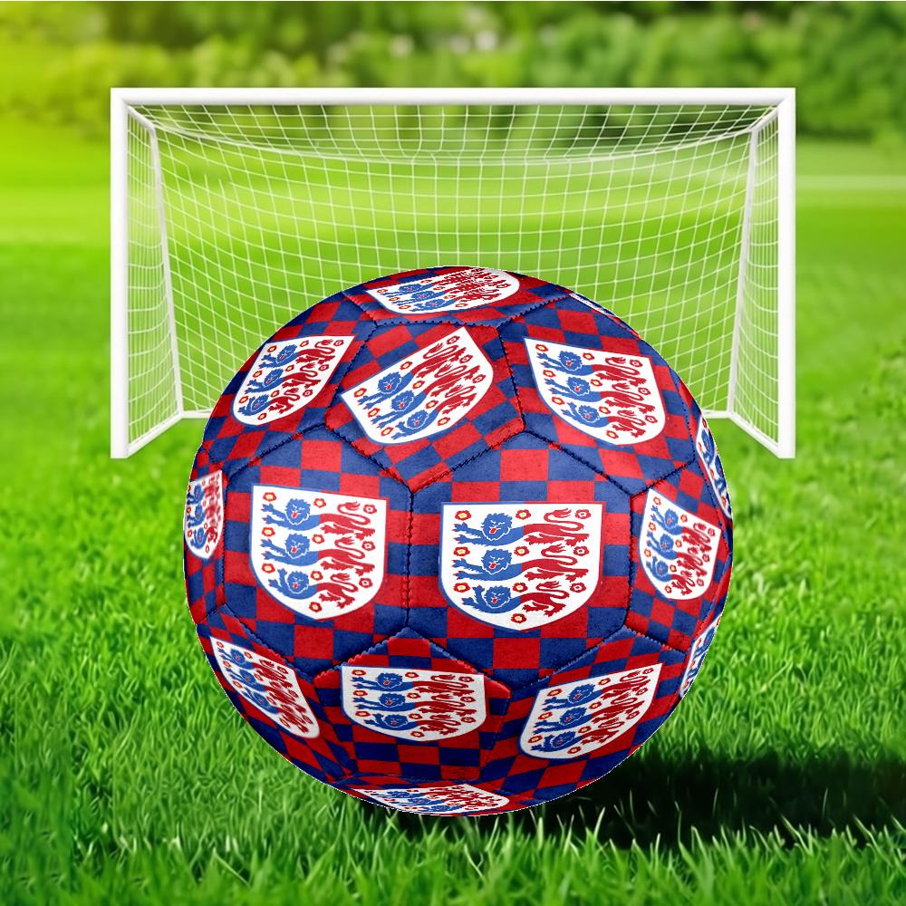 England Coat Of Arms Soccer Ball Size 5 Soccer Ball, Machine-stitched, Soft and Comfortable, Suitable for Training and Matches Fan Gift