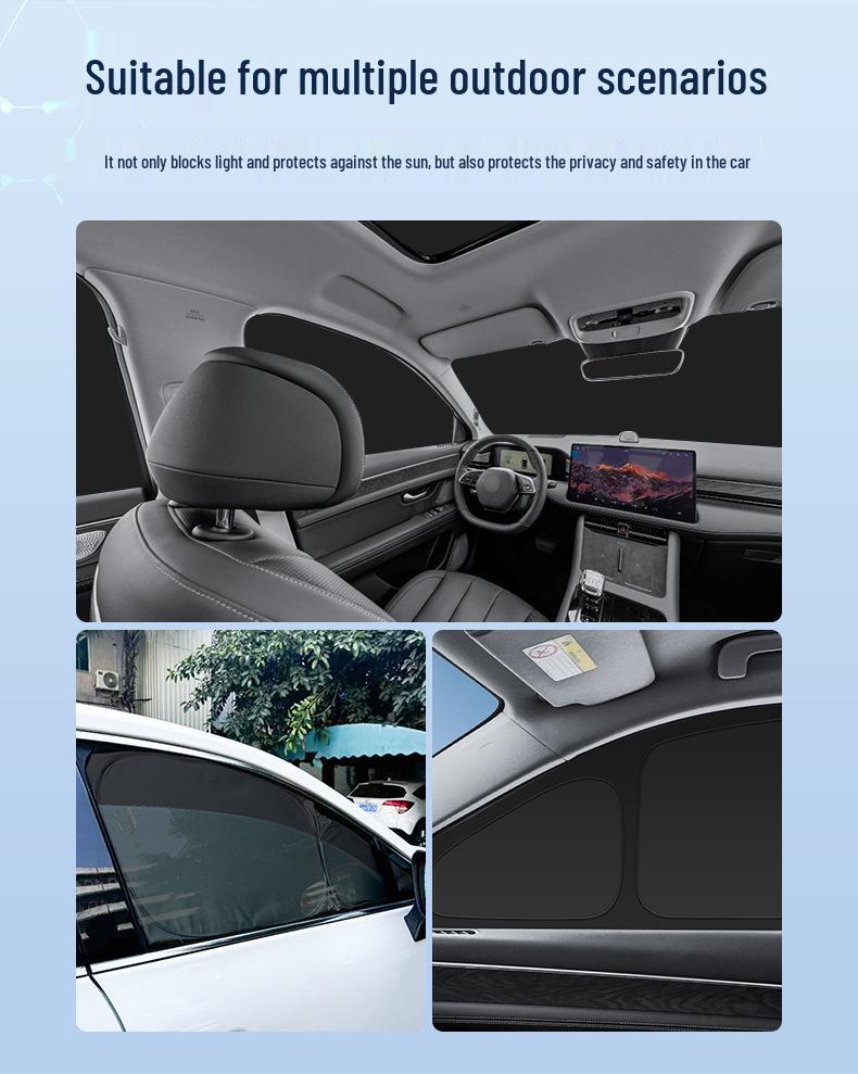 AITO M7 26 Car Window Sunshade: Heat Insulation, Sun Protection, Privacy, Camping, Light-Blocking
