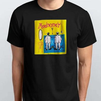 T-SHIRT Grafica Vintage Band Mudhoney S M L XL XXL 3 4 XL Nero
