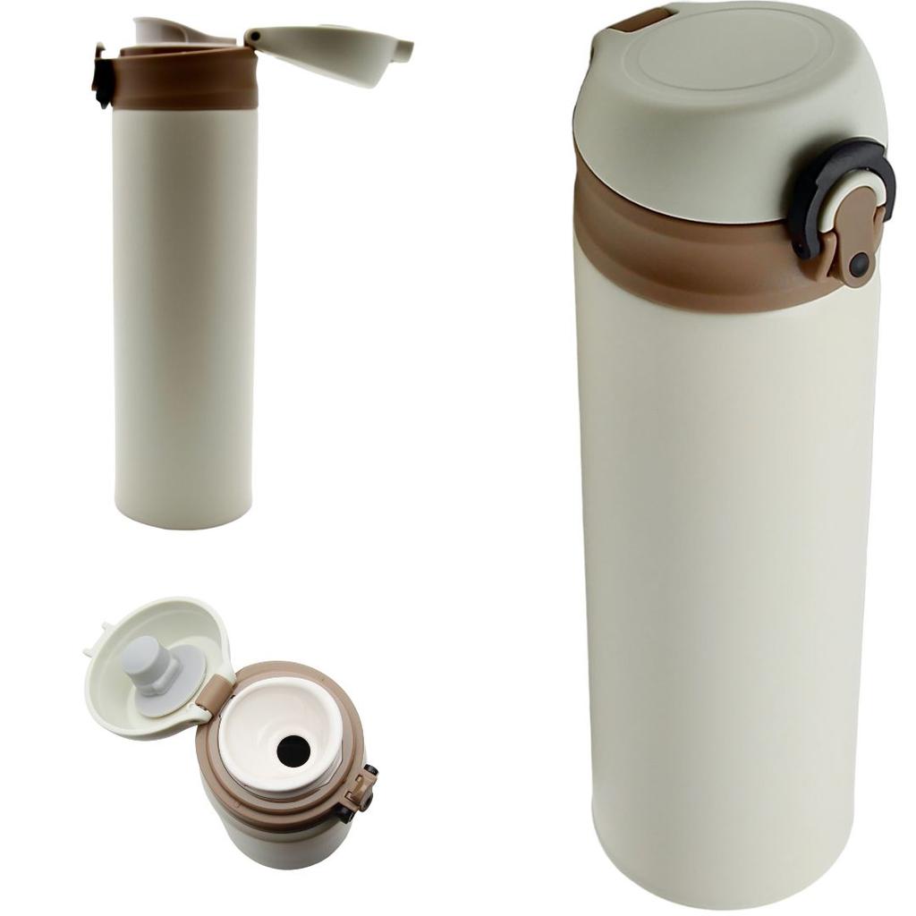 THERMAL TRAVEL MUG STEEL 450 Ml FOR COFFEE TEA WATER