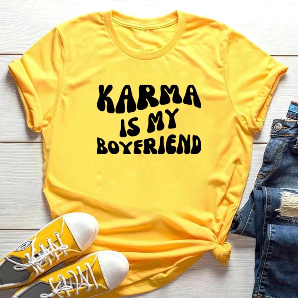 

Midnights T-Shirt Karma Is My Boyfriend Shirt Футболка, натхненна новим музичним альбомом Meet Me At Midnight Lyric Shirts Топи Kawaii XS