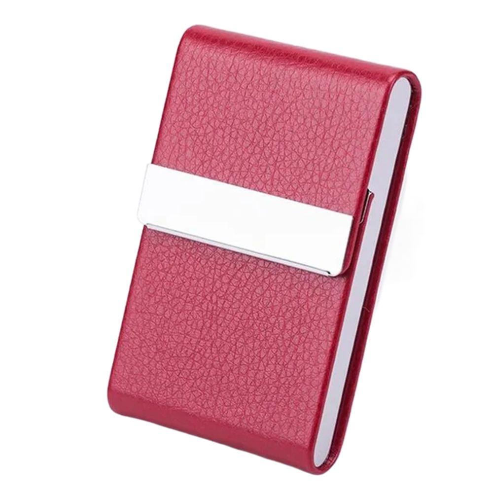 Slim Pocket Business Card Case PU Leather ID Case Card Box Name Card Holder  Office Supplies