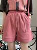 Trendy Women's Summer 2025 Loose T-Shirt & Wide-Leg Shorts Two-Piece Set