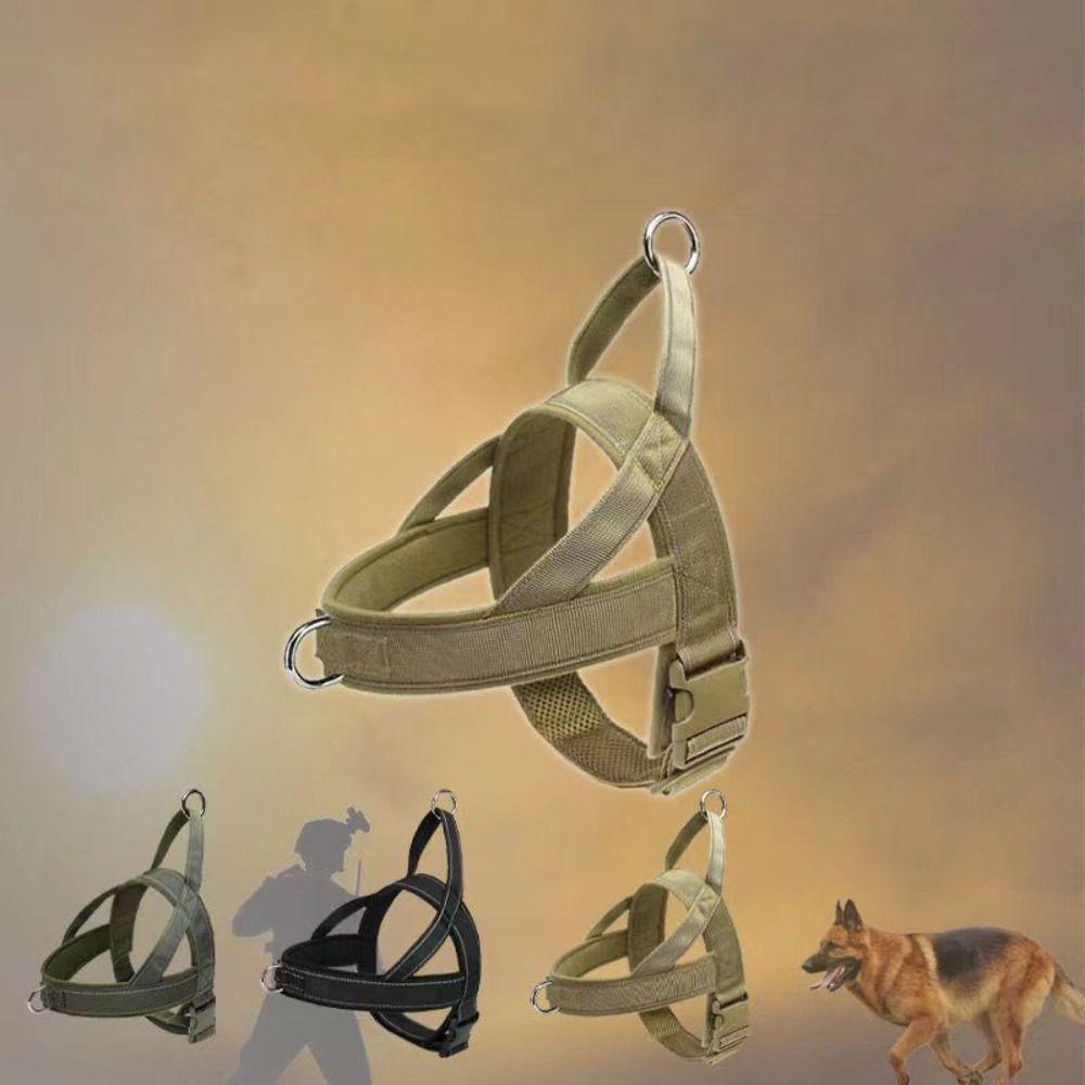 with Reflective Strips Walking Dog Leash Vest Nylon Dog Harness German Shepherd