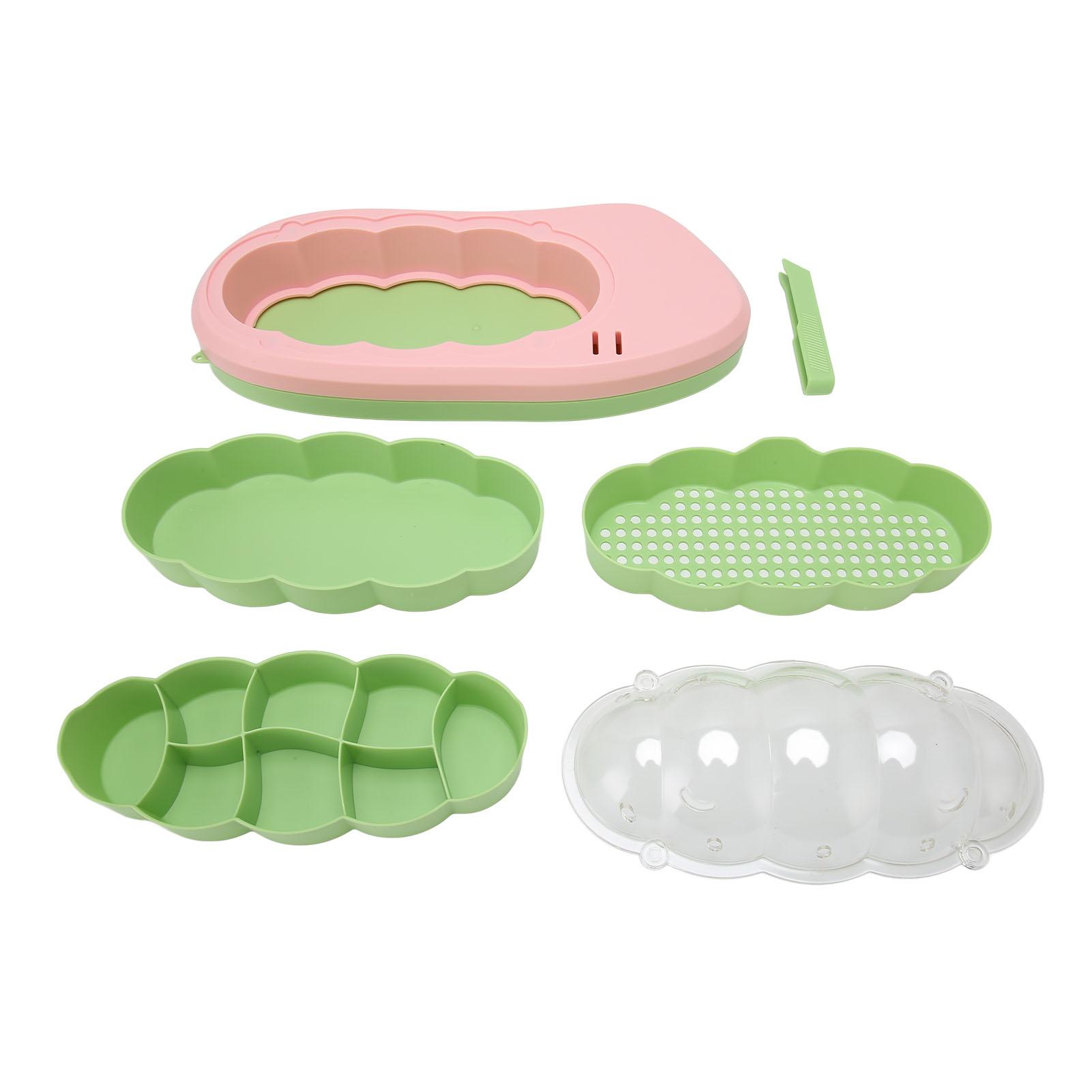 Silkworm Observation Box Educational Silkworm Breeding Space Rring Bucket with Tweezer for Insect Lrning Observation
