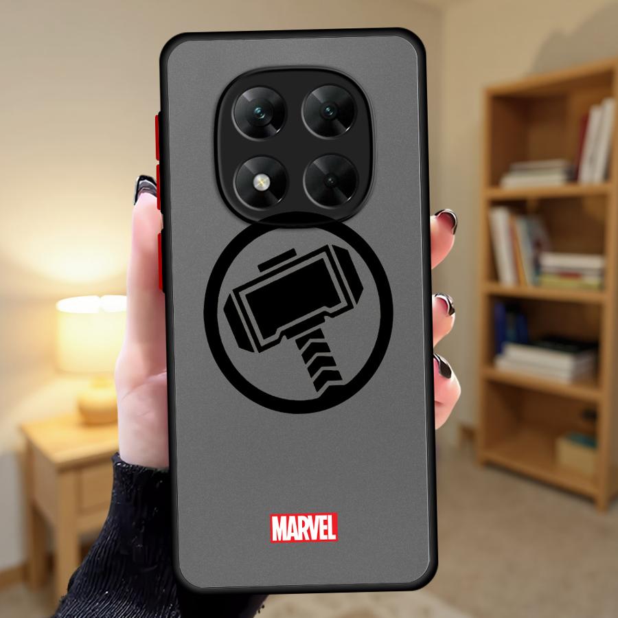 Hülle für Xiaomi Redmi Note 14 11 12 13C 9S 14C 10 A4 13 Pro Plus Funda Handyhülle Marvel Avengers Helden Logo