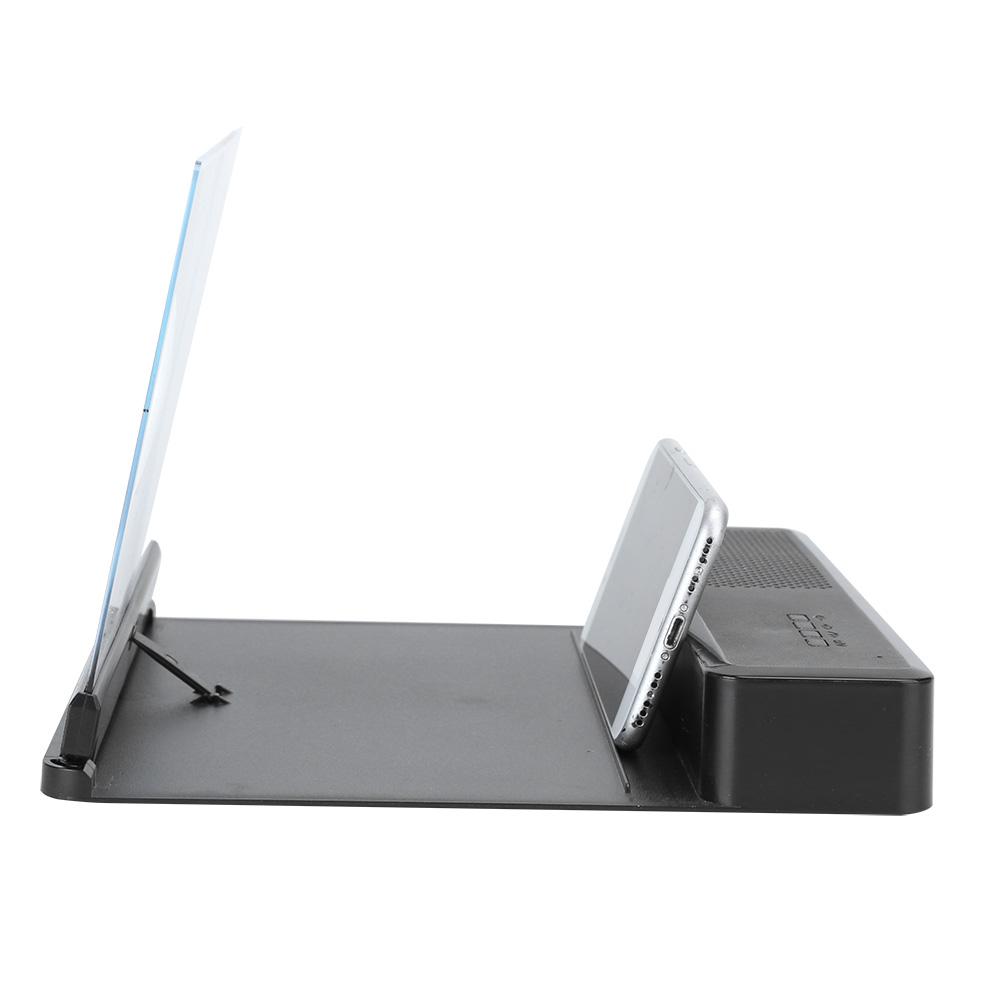 26X 10 Inch Wireless Speaker Mobile Phone Screen Magnifier   Sound Bracket Magnify