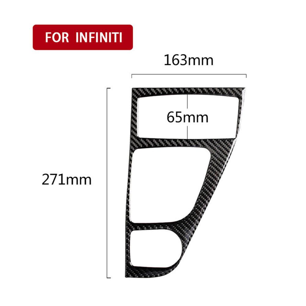 High Quality Replacement Useful Brand New Cover Trim Part Accessories Carbon Fiber Cover Trim For Infiniti Q50 Q60 2014-19