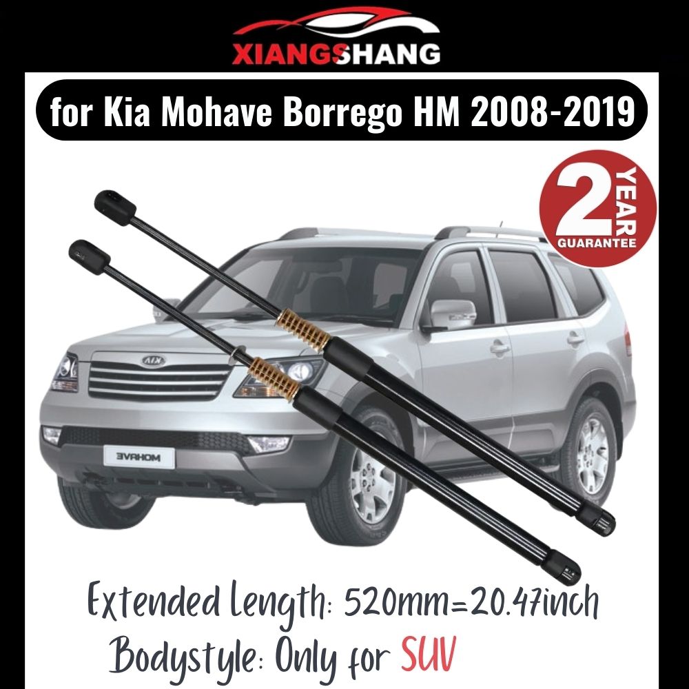 2pcs Rear Tailgate Damper for Kia Mohave / Borrego (HM) 2008-2019 SUV Tailgate WITH SPRING Trunk Boot Gas Charged Gas Struts