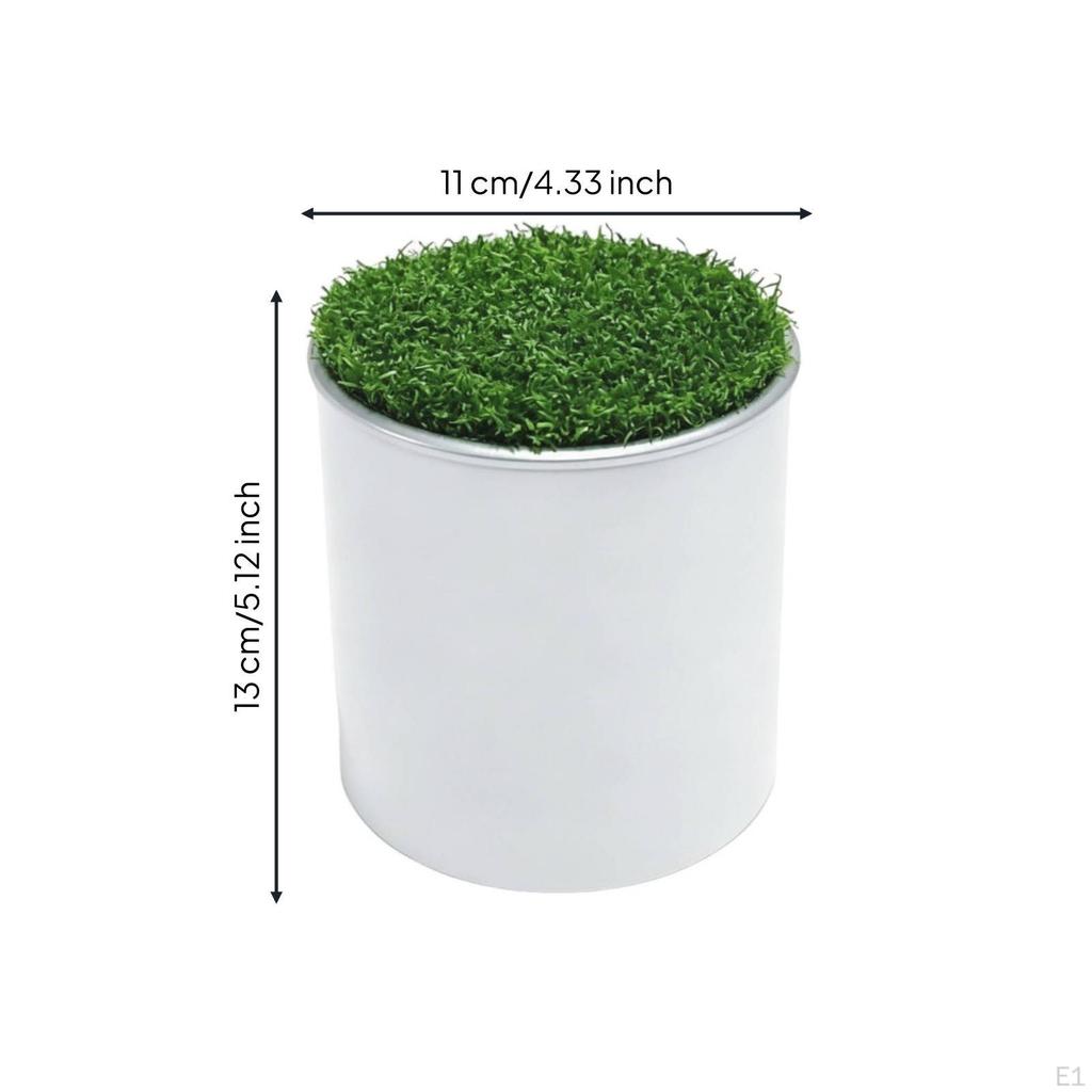 Putting Cup with Grass Lid Removable Receptacle Cover Standard Size Golf Hole for