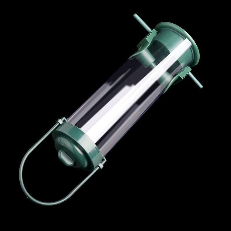 Wild Bird Hanging Feeder Seed Container Hanger Garden Outdoor Feeding Green