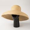 European and American Retro Elegant Dome Basin Straw Top Hat Women's Spring and Summer Sun Protection Sunshade Concave Beach Straw Hat
