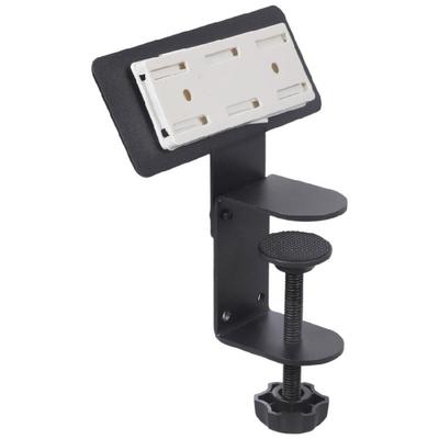 No Drilling Power Socket Organiser Heavy Duty Desk Side Clamp Metal Mounting Bracket for 1-5cm Table Thickness Black