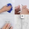 10pcs Wall-mounted Transparent Hanging Shelf Hook Traceless Strong Self Adhesive Hooks  Bedroom