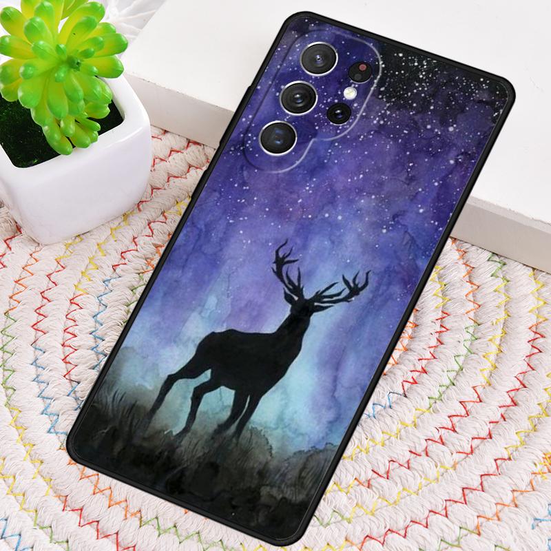 Animal Deer Art Phone Case for Samsung Galaxy note 10 pro S26 Ultra S23 S24 FE S25 S21 S22 PLUS shockproof Cove