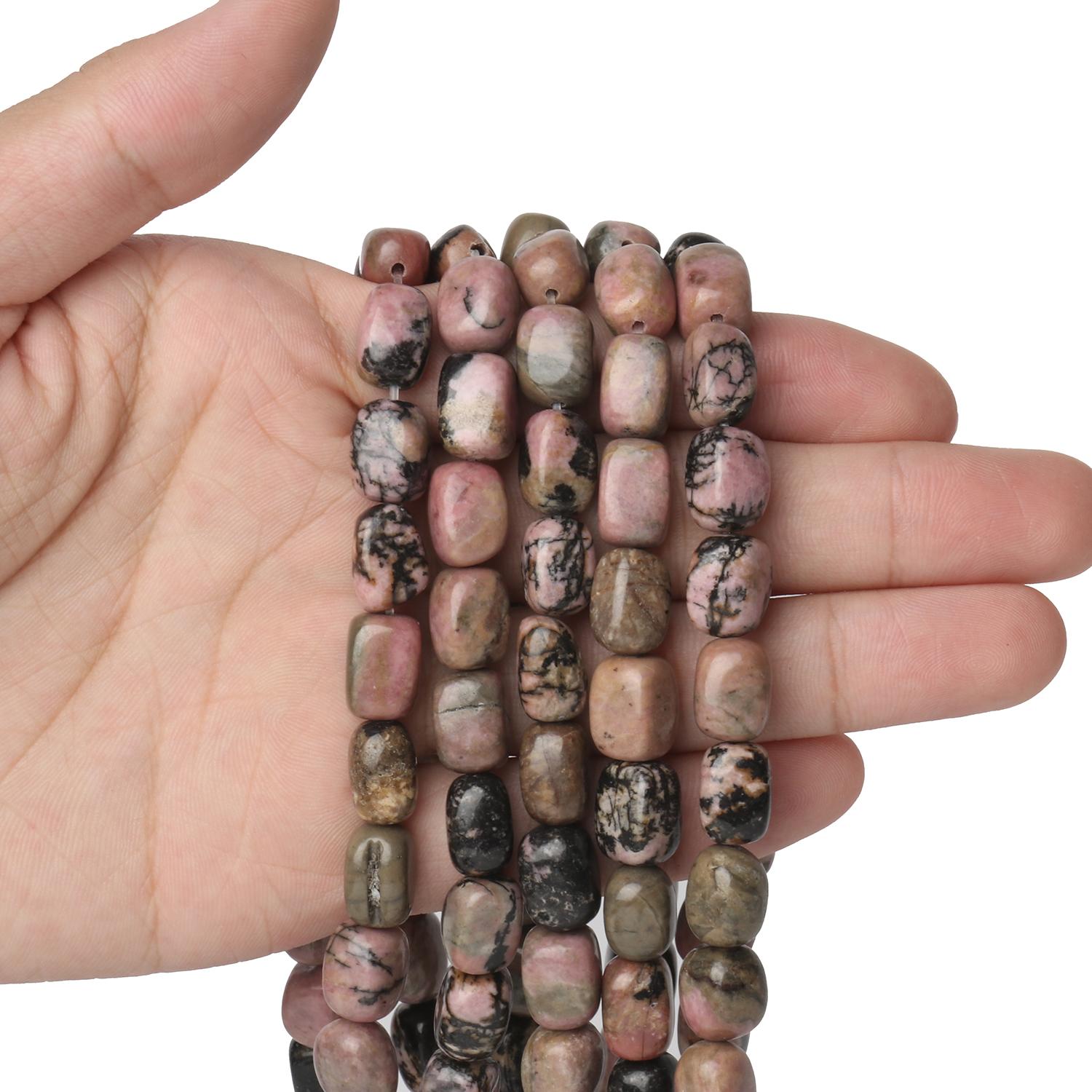 

1 шт., натуральный опал, тигровый глаз, бирюза, яшма, малахит, свободные кубические каменные бусины для изготовления ювелирных изделий, браслет «сделай сам», 8x12 мм rhodonite 8x12mm